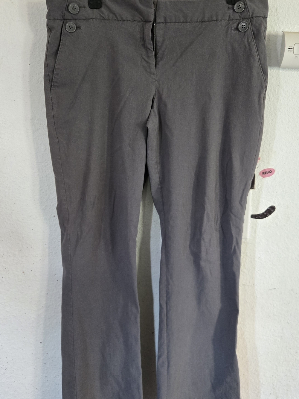 The Limited Men's Gray Straight-Leg Chinos